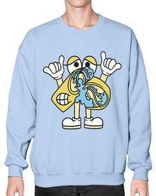 Nervous kebab 196# - cartoon food- Sweatshirt - Crew
