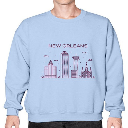 NewOrleans 1478# - cities- Sweatshirt - Crew