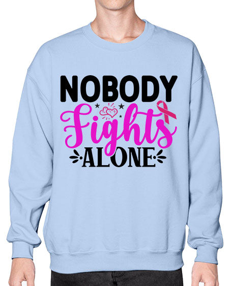 Nobody Fights Alone 12# - breast cancer- Sweatshirt - Crew