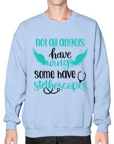 Not All Angels Have Style Style 1134# - nurse- Sweatshirt - Crew