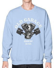 Old garage 53# - motorcycle- Sweatshirt - Crew