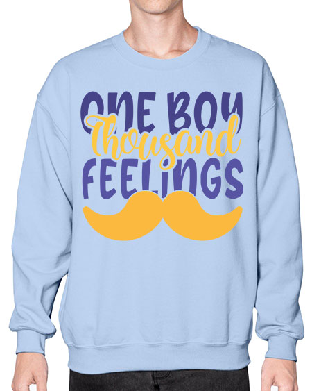 One Boy Thousand Feelings Style 173# - baby- Sweatshirt - Crew