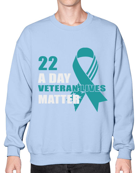 PTSD a Day Veteran 12# - PTSD- Sweatshirt - Crew