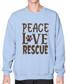 Peace Love Rescue Style 23# - cats- Sweatshirt - Crew