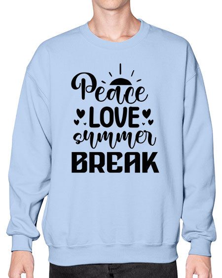 Peace love summer break 01# - summer- Sweatshirt - Crew