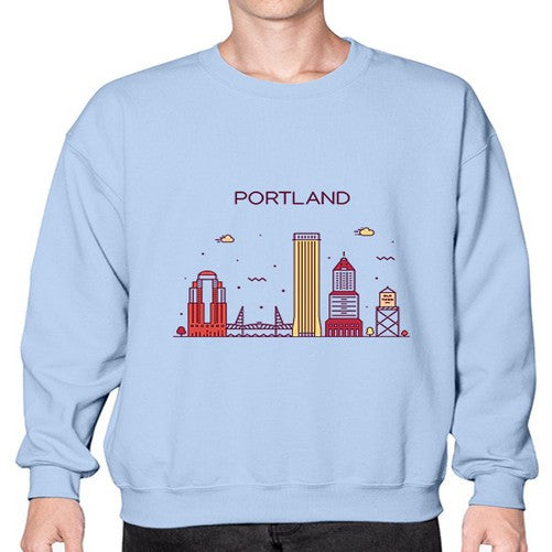 PortlandOregon 1682# - cities- Sweatshirt - Crew