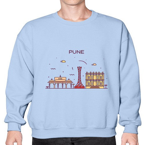 Pune 1696# - cities- Sweatshirt - Crew