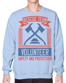 Rescue Team Volunteer Safety And Protection Style 33# - volunteer- Sweatshirt - Crew