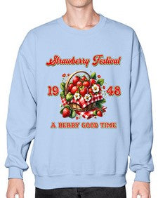 Retro Berry Strawberry Festival 1503# - strawberry- Sweatshirt - Crew