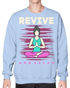 Revive and Relax 500# - yoga- Sweatshirt - Crew