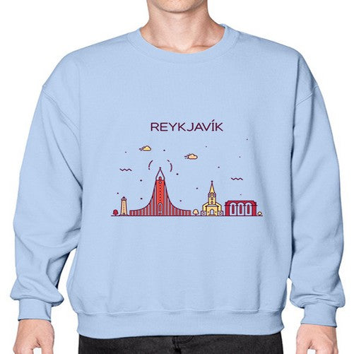 Reykjavik 1719# - cities- Sweatshirt - Crew