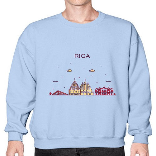 Riga 1729# - cities- Sweatshirt - Crew
