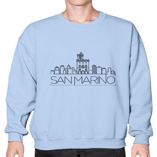 San Marino Minimal Skyline 1781# - cities- Sweatshirt - Crew