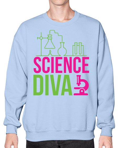 Science Diva 128# - general science- Sweatshirt - Crew