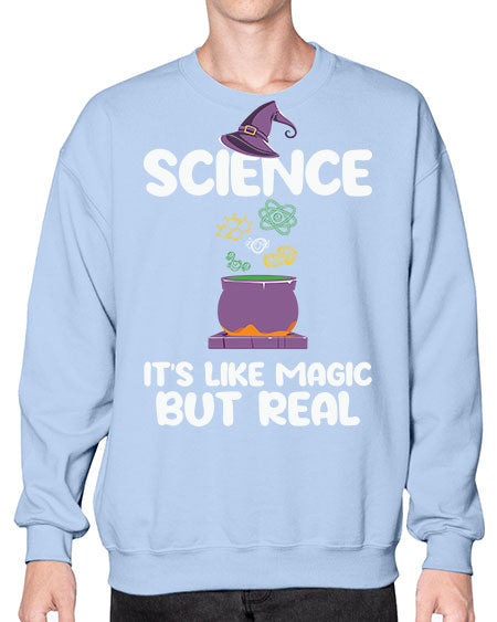 ScienceItsLikeMagicButScientistSkinite Scientist Skinite 48# - general science- Sweatshirt - Crew