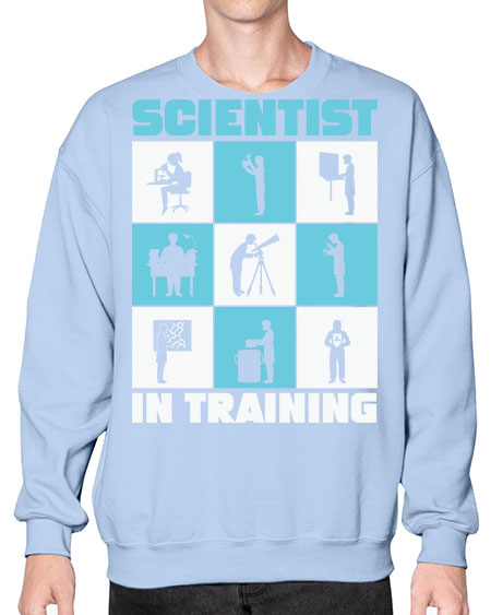 ScientistInTrainingScienceScientistSkinite Scientist Skinite 40# - general science- Sweatshirt - Crew