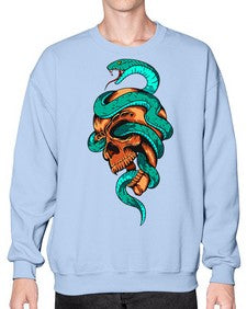 Snake 207# - cartoon animals- Sweatshirt - Crew