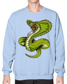Snake 208# - cartoon animals- Sweatshirt - Crew
