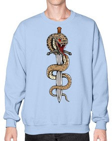 Snake 211# - cartoon animals- Sweatshirt - Crew