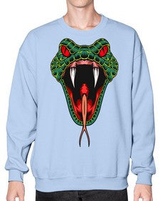 Snake 212# - cartoon animals- Sweatshirt - Crew