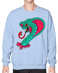 Snake 215# - cartoon animals- Sweatshirt - Crew