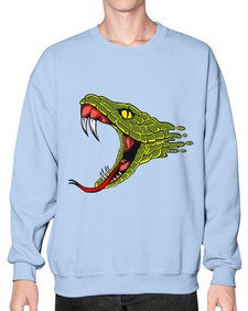 Snake 221# - cartoon animals- Sweatshirt - Crew