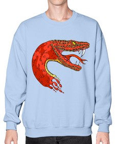 Snake 223# - cartoon animals- Sweatshirt - Crew