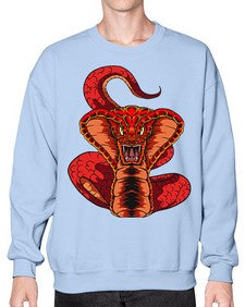 Snake 225# - cartoon animals- Sweatshirt - Crew