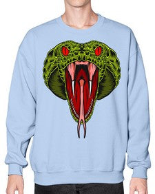 Snake 229# - cartoon animals- Sweatshirt - Crew