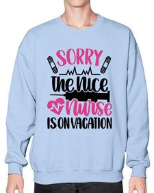 Sorry The Nice Nurse Style Style 1422# - nurse- Sweatshirt - Crew