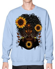Sparkling Black Girl Design 13# - black girls or women- Sweatshirt - Crew