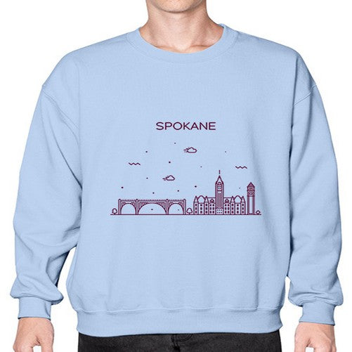 Spokane 1878# - cities- Sweatshirt - Crew