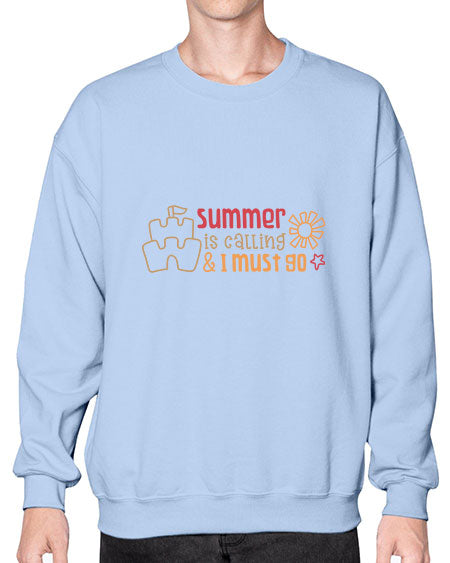 Summer is calling and I must go 13# - summer- Sweatshirt - Crew