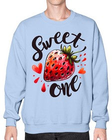 Sweet One Strawberry 1597# - strawberry- Sweatshirt - Crew