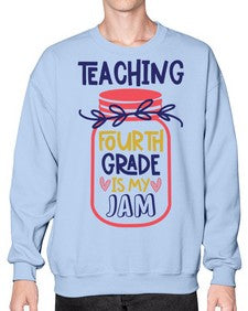 Teaching Fourth Grade 933# - fourth grade- Sweatshirt - Crew