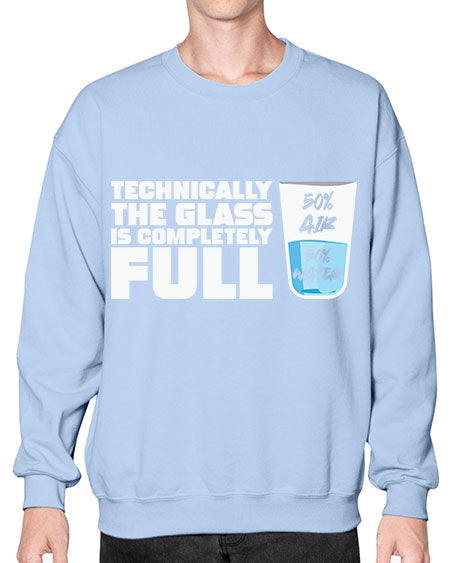 TechnicallytheGlassiscompletelyScientistSkinite Scientist Skinite 22# - general science- Sweatshirt - Crew