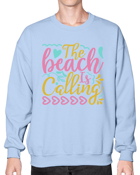 The beach is calling Style 1# - summer- Sweatshirt - Crew