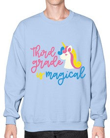 Third Grade Is Magical 963# - third grade- Sweatshirt - Crew
