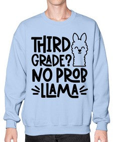 Third Grade No Prob 971# - third grade- Sweatshirt - Crew