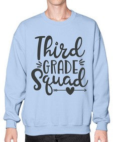 Third Grade Squad 975# - third grade- Sweatshirt - Crew