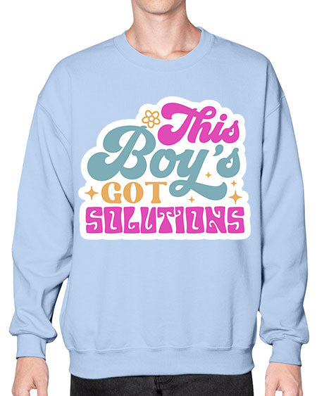 This boys got solutions 19# - general science- Sweatshirt - Crew