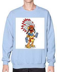 Thnksgvngindian 254# - cartoon general- Sweatshirt - Crew