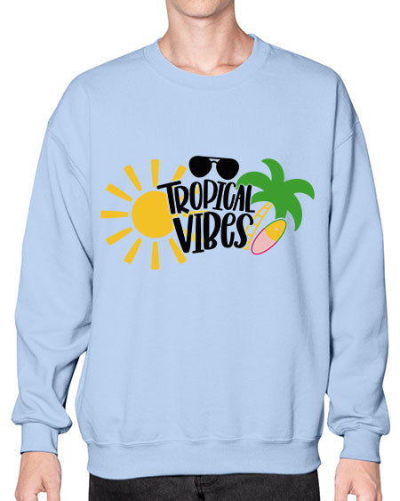 Tropical Vibes Style 9# - summer- Sweatshirt - Crew
