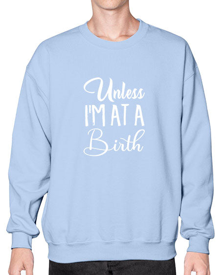 Unlessimatabirthhoodiegiftsfordoula1594# - doubla- Sweatshirt - Crew