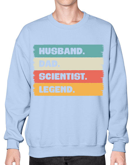 VintageHusbandDadScientistLegendScientistSkinite Scientist Skinite 14# - general science- Sweatshirt - Crew