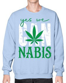 Yes we can nabis 1261# - marijuana- Sweatshirt - Crew