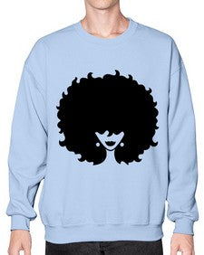 afro woman 69# - black girls or women- Sweatshirt - Crew