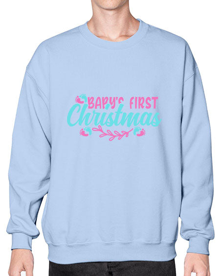 babys first christmas Style 36# - baby- Sweatshirt - Crew