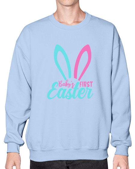 babys first easter Style 37# - baby- Sweatshirt - Crew