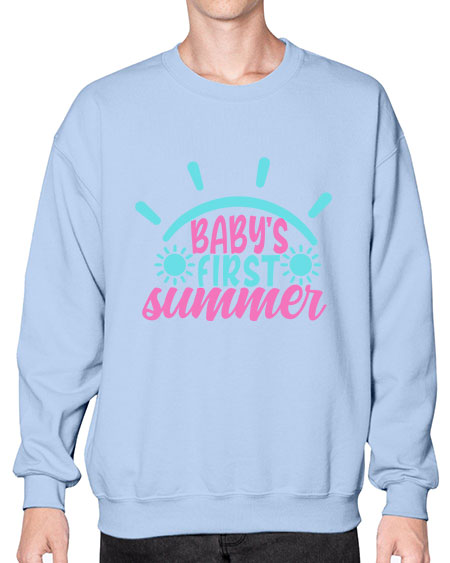 babys first summer Style 40# - baby- Sweatshirt - Crew